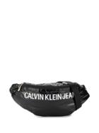 Calvin Klein Jeans Logo Zipped Belt Bag - Black