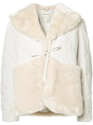Assel Aua Quilted Jacket - Nude & Neutrals