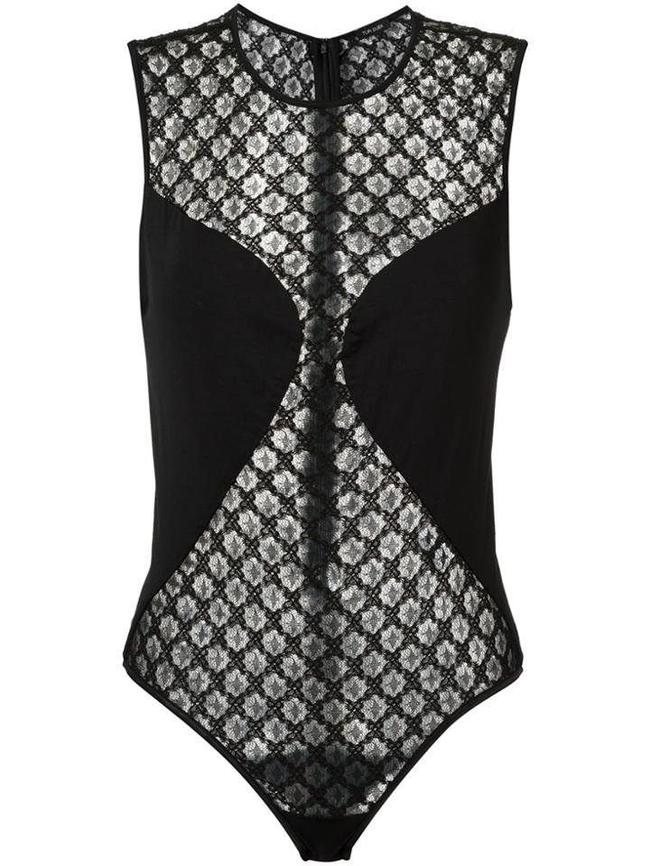 Tufi Duek Lace Bodysuit - Black