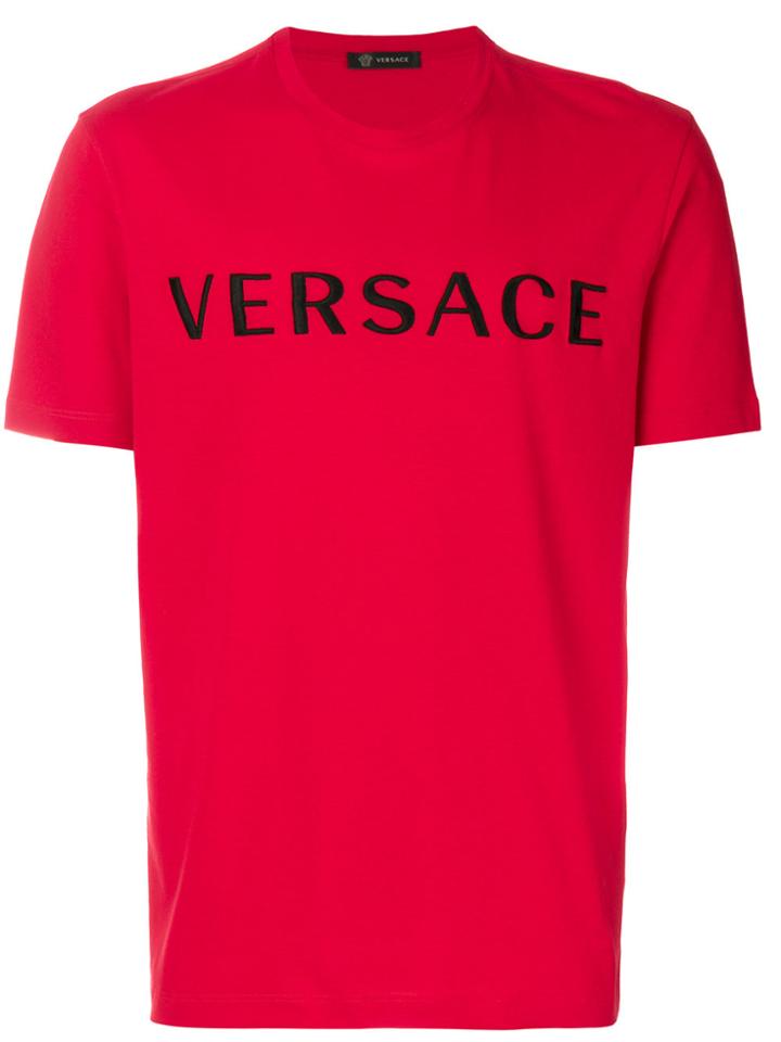 Versace Printed Logo T-shirt - Red