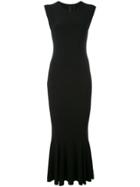 Norma Kamali Fishtail Hem Dress - Black