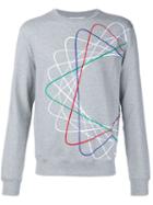 Carven Spiral Embroidered Sweatshirt, Men's, Size: Xl, Grey, Cotton