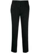 Etro Damask Pattern Slim-fit Trousers - Black