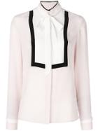 Karl Lagerfeld Pussy-bow Fastening Shirt - Pink & Purple