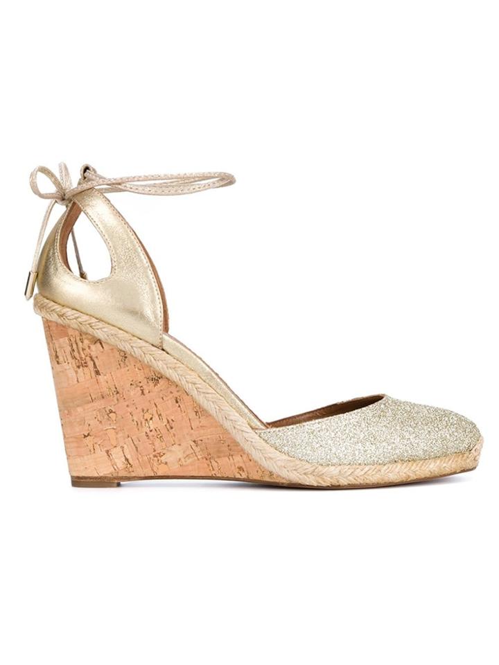 Aquazzura 'palm Beach' Sandals - Metallic