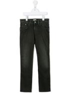 Armani Junior Slim Leg Jeans, Boy's, Size: 12 Yrs, Black