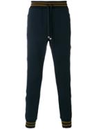 Dolce & Gabbana Metallic Detail Track Pants - Blue