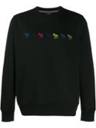 Ps Paul Smith Zebra Embroidered Sweatshirt - Black