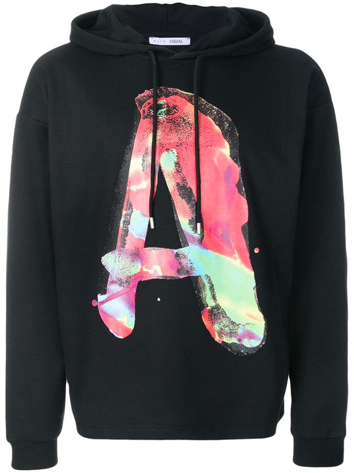 Alix Printed Hoodie - Black