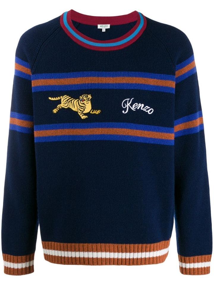 Kenzo Logo Jumper - Blue