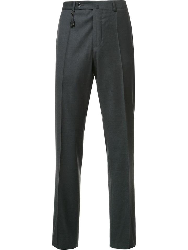 Incotex Straight-leg Trousers, Men's, Size: 34, Grey, Wool