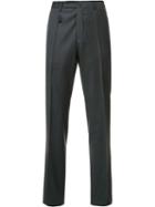 Incotex Straight-leg Trousers, Men's, Size: 34, Grey, Wool