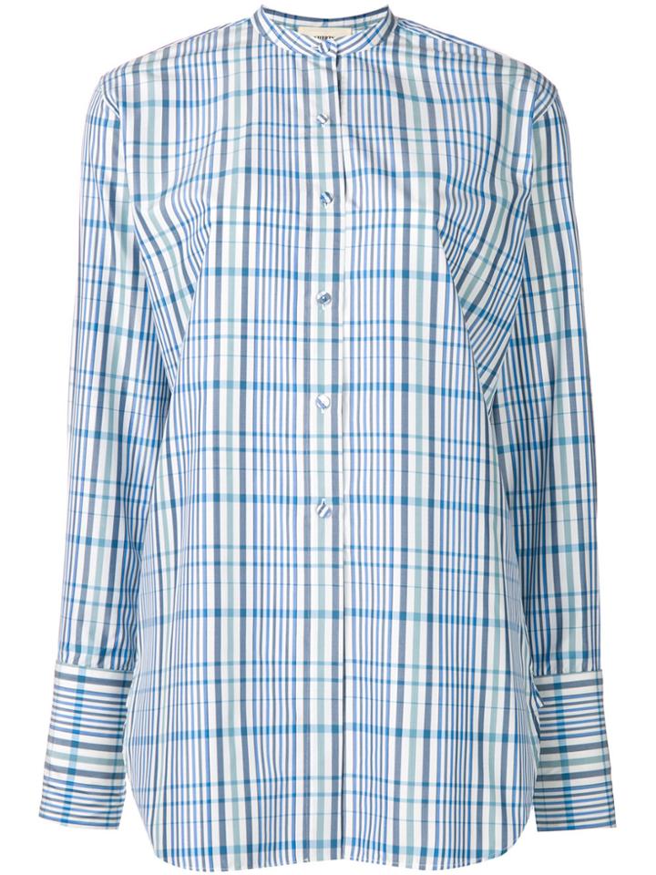 Ports 1961 Checked Tunic Shirt - Blue