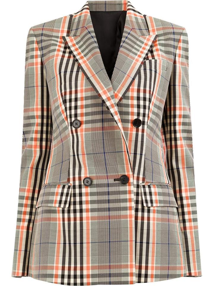 Juun.j Check Blazer - Orange
