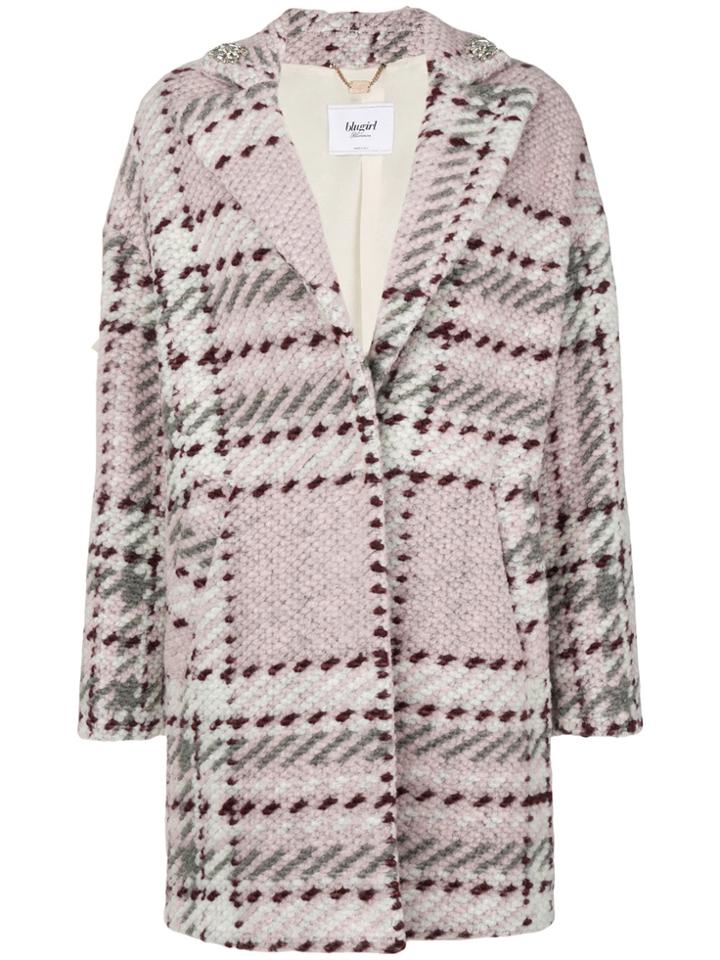 Blugirl Knitted Midi Coat - Pink & Purple
