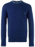 Fay Crew Neck Sweater, Men's, Size: 46, Blue, Cotton