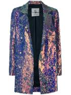 5 Progress Sequin Embellished Blazer - Pink & Purple