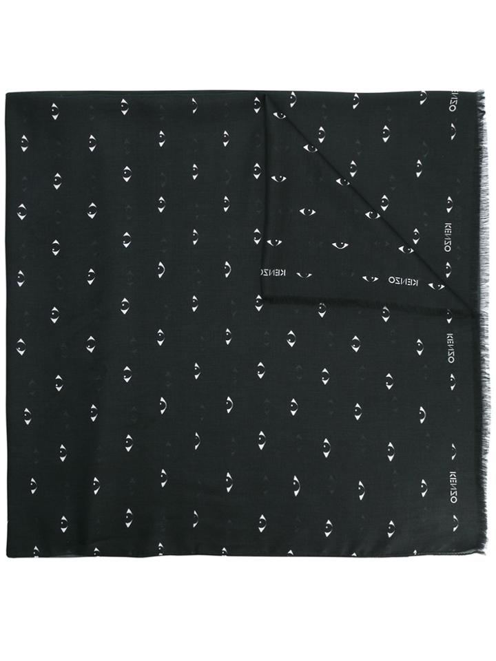 Kenzo Eyes Scarf - Black