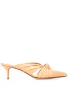 Francesco Russo Knot Detail Mules - Neutrals