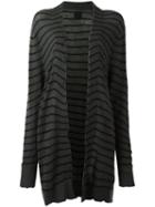 Rta Gloves Striped Cardigan, Women's, Size: Xs, Green, Cashmere