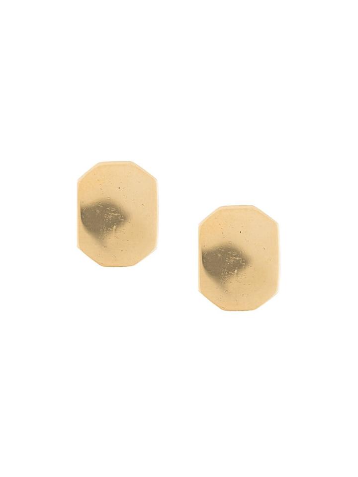 Julia Davidian Rolled Earrings - Silver