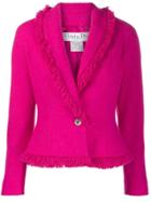 Christian Dior Vintage Fringed Blazer - Pink
