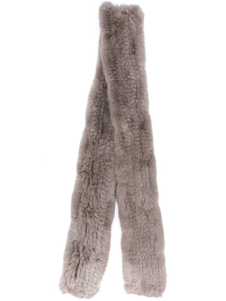 Yves Salomon Accessories Rex Scarf - Grey