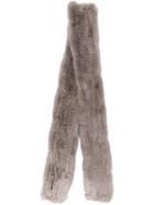 Yves Salomon Accessories Rex Scarf - Grey