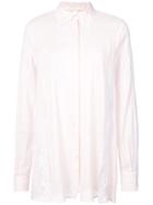 Jonathan Simkhai Classic Fitted Shirt - Pink & Purple
