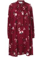 Valentino Flowers Fall Dress - Pink & Purple