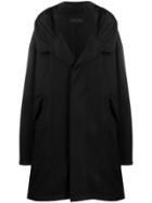 Ann Demeulemeester Oversized Fit Coat - Black