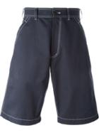Comme Des Garçons Shirt Contrast Stitch Bermuda Shorts