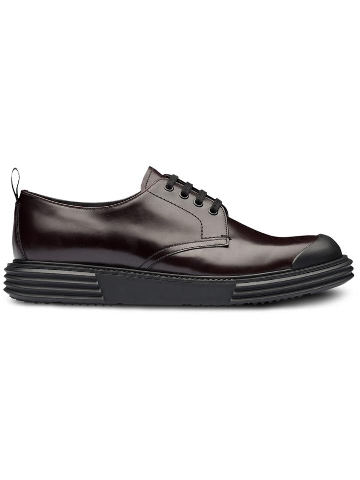 Prada Opaque Derby Shoes - Brown