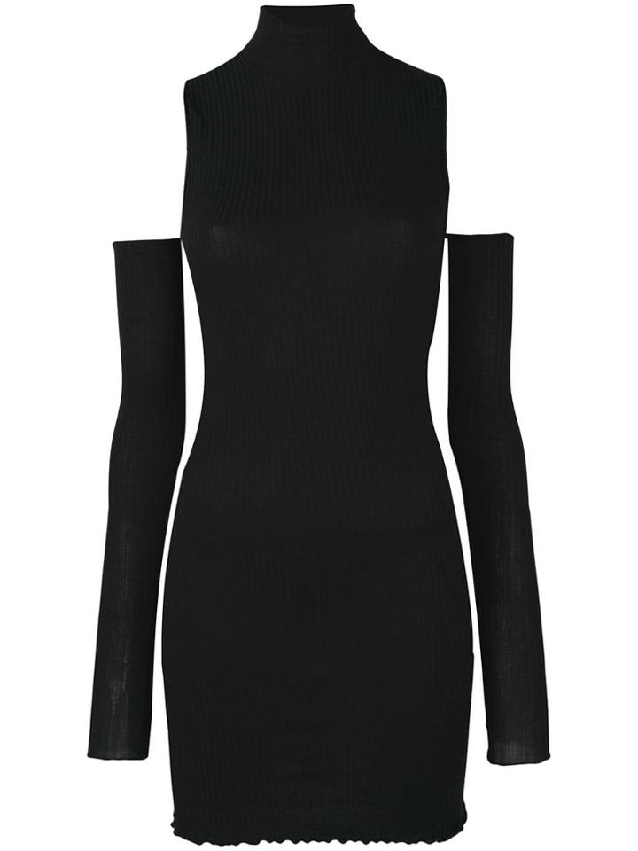 1017 Alyx 9sm Turtleneck Dress With Detachable Sleeves - Black