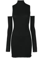 1017 Alyx 9sm Turtleneck Dress With Detachable Sleeves - Black