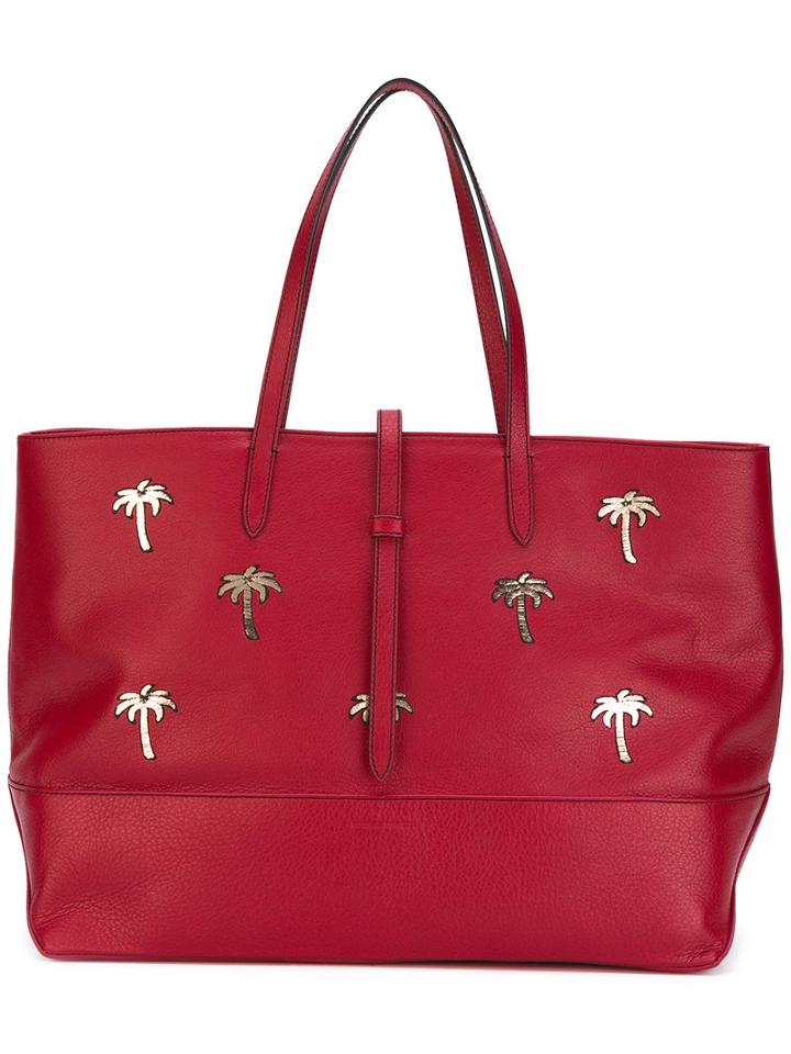 Tomas Maier - Granda Palms Tote Bag - Women - Leather - One Size, Women's, Red, Leather