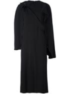 Chalayan Cape Dress, Women's, Size: 42, Black, Polyester/rayon/polyurethane