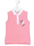 Fendi Kids - Sleeveless Polo Shirt - Kids - Cotton/spandex/elastane - 2 Yrs, Pink/purple