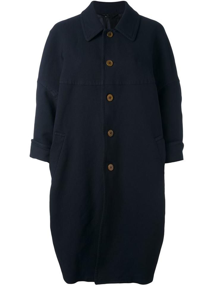 Comme Des Garçons Button Down Oversized Coat