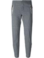 Chloé Striped Trousers, Women's, Size: 38, Blue, Cotton