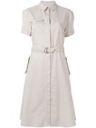 Burberry Brit Belted Shirt Dress, Women's, Size: 4, Nude/neutrals, Cotton