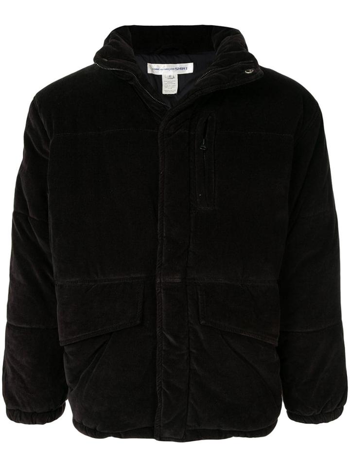 Comme Des Garçons Vintage Plush Effect Padded Jacket - Black