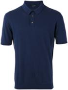 Roberto Collina Polo Shirt, Men's, Size: 52, Blue, Cotton