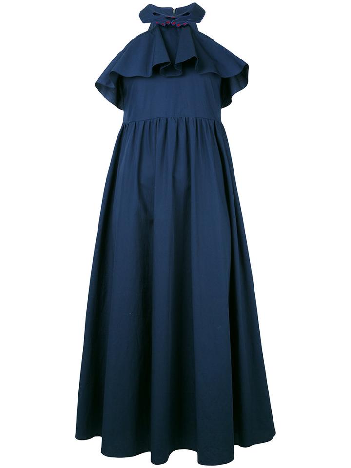 Vivetta Marmotta Dress, Women's, Size: 40, Blue, Cotton