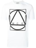 Mcq Alexander Mcqueen Multi Geo Print T-shirt, Men's, Size: Small, White, Cotton