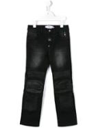 Philipp Plein Kids 'on The Road' Regular Jeans, Boy's, Size: 10 Yrs, Black