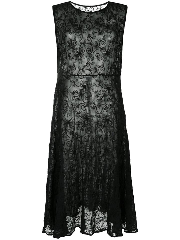 Zambesi Embroidered Dress - Black