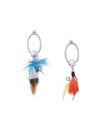 Burberry Feather Earrings - Metallic