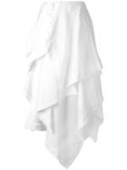 Jw Anderson Ruffled Layer Maxi Skirt - White