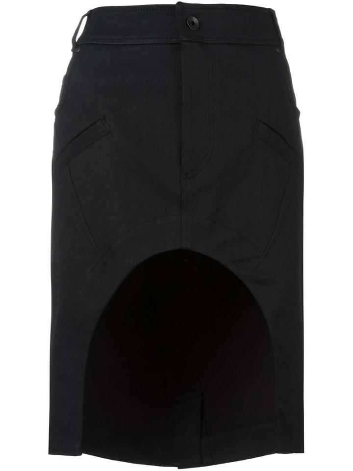 Haider Ackermann 'bayard' Skirt, Women's, Size: 36, Black, Cotton/linen/flax/spandex/elastane/wool